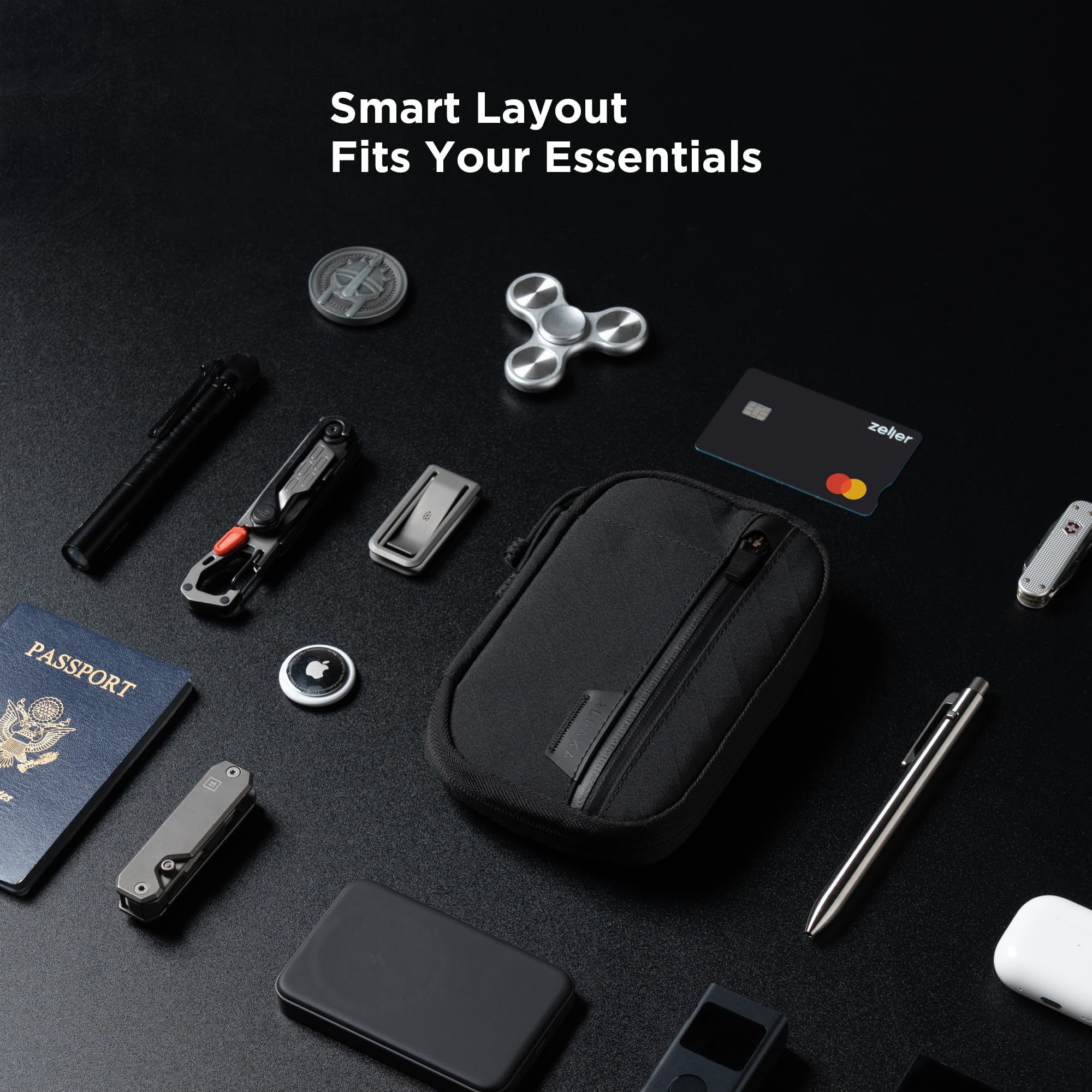 ALPAKA Admin Pouch Pro - Small Tool Pouch with Smooth Zipper, Weatherproof Storage for Electronics, Cables, EDC Organizer, Travel Accessories - Image 7