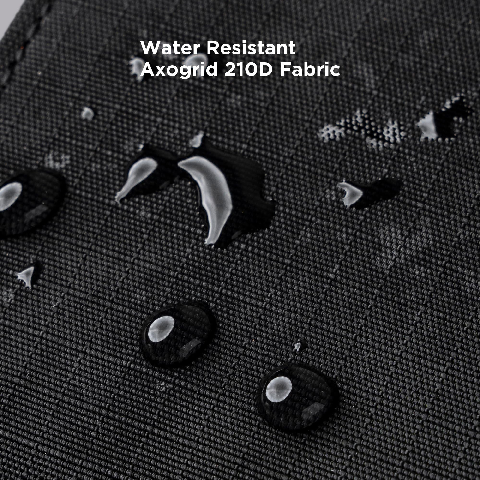 ALPAKA Ark Bifold Coin Wallet Mens Minimalist RFID Blocking Front Pocket Wallet with Magnetic Coin Pouch - Holds 5 Cards Plus Cash - Black Axogrid 210D - Image 6