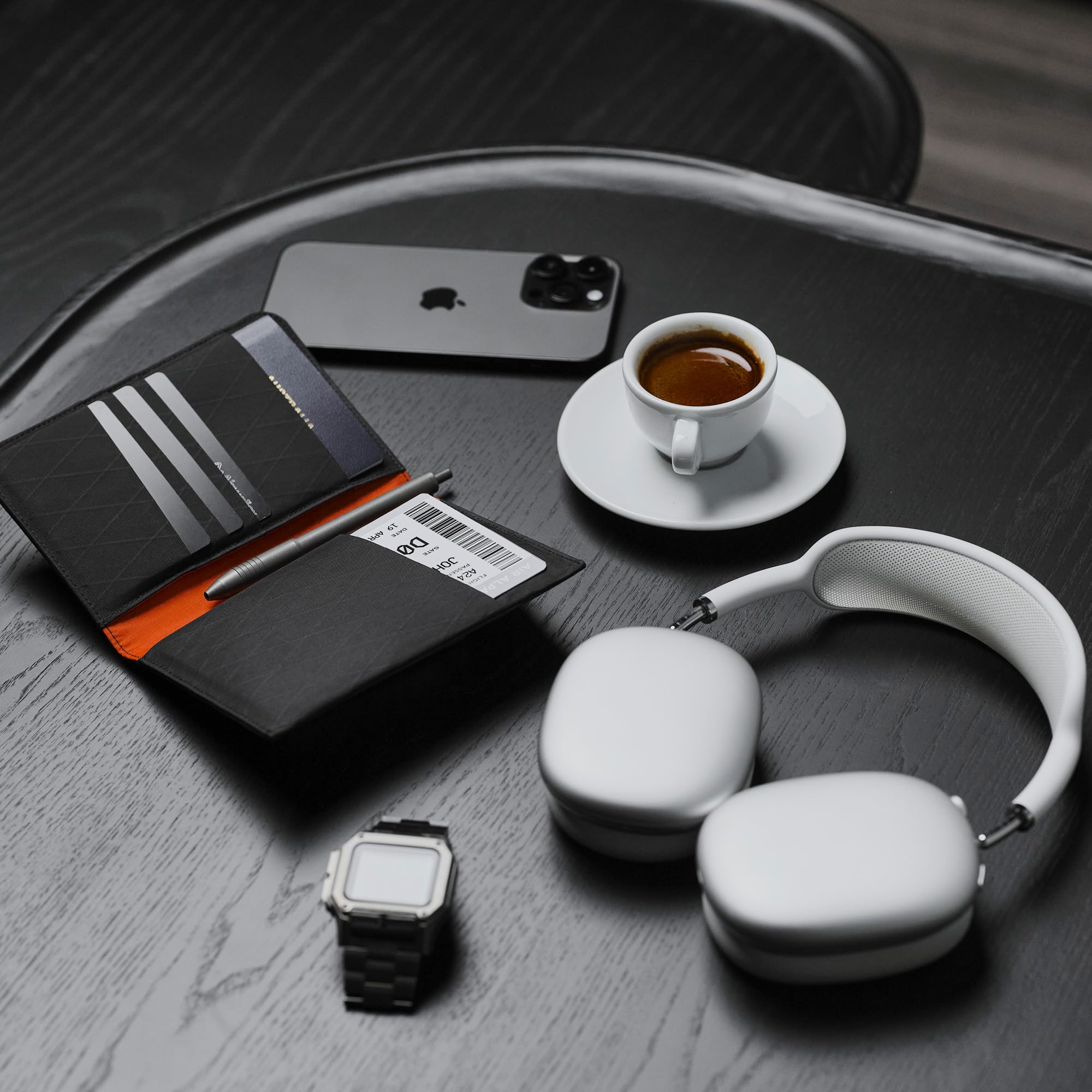 ALPAKA ARK Bifold Passport Wallet - Passport Holder with X-Pac VX21 Weatherproof Fabirc, UV Proof, Passport Slot, Card, Cash, Tickets 3 Slots & Travel Documents for Men Family Travel Journey (Black) - Image 6