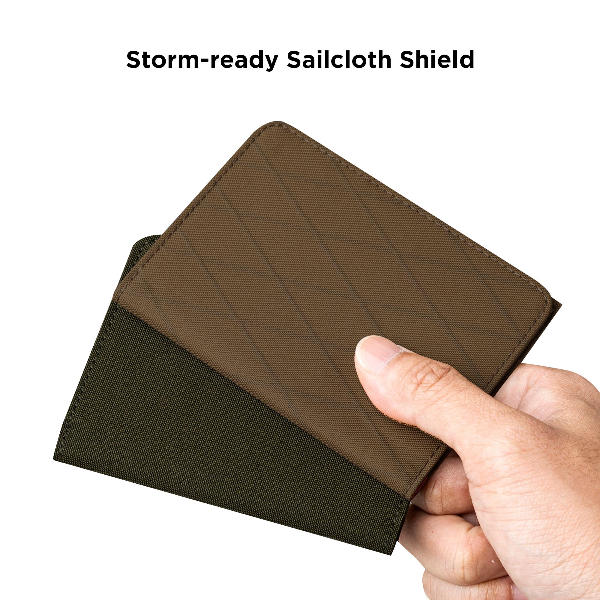 ALPAKA Ark Bifold Wallet Coyote Brown X-Pac VX21 - Rfid Card Holder - Holds 8 to 10 Cards - Designated Cash Slot - Built to Last - Polished and Professional Looking - Wallet for Men - Image 7