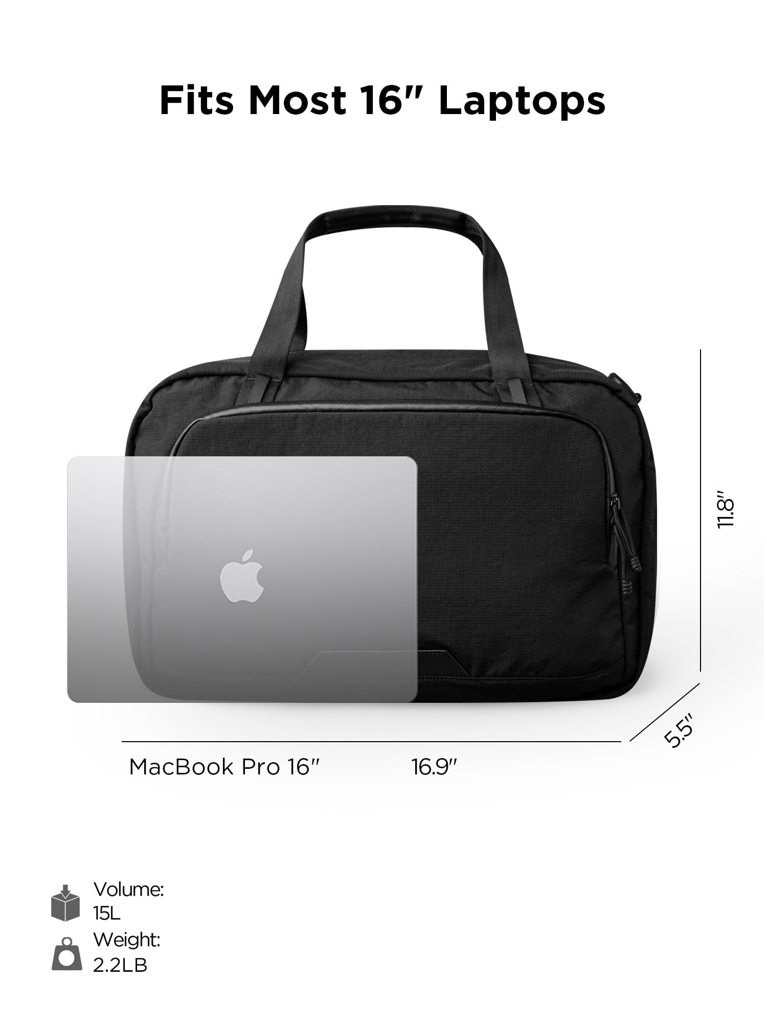 ALPAKA Bravo Brief - 16 Inch Laptop Briefcase, Business Shoulder Bag with Weatherproof, Messenger Bag for Men Work Travel - Image 3