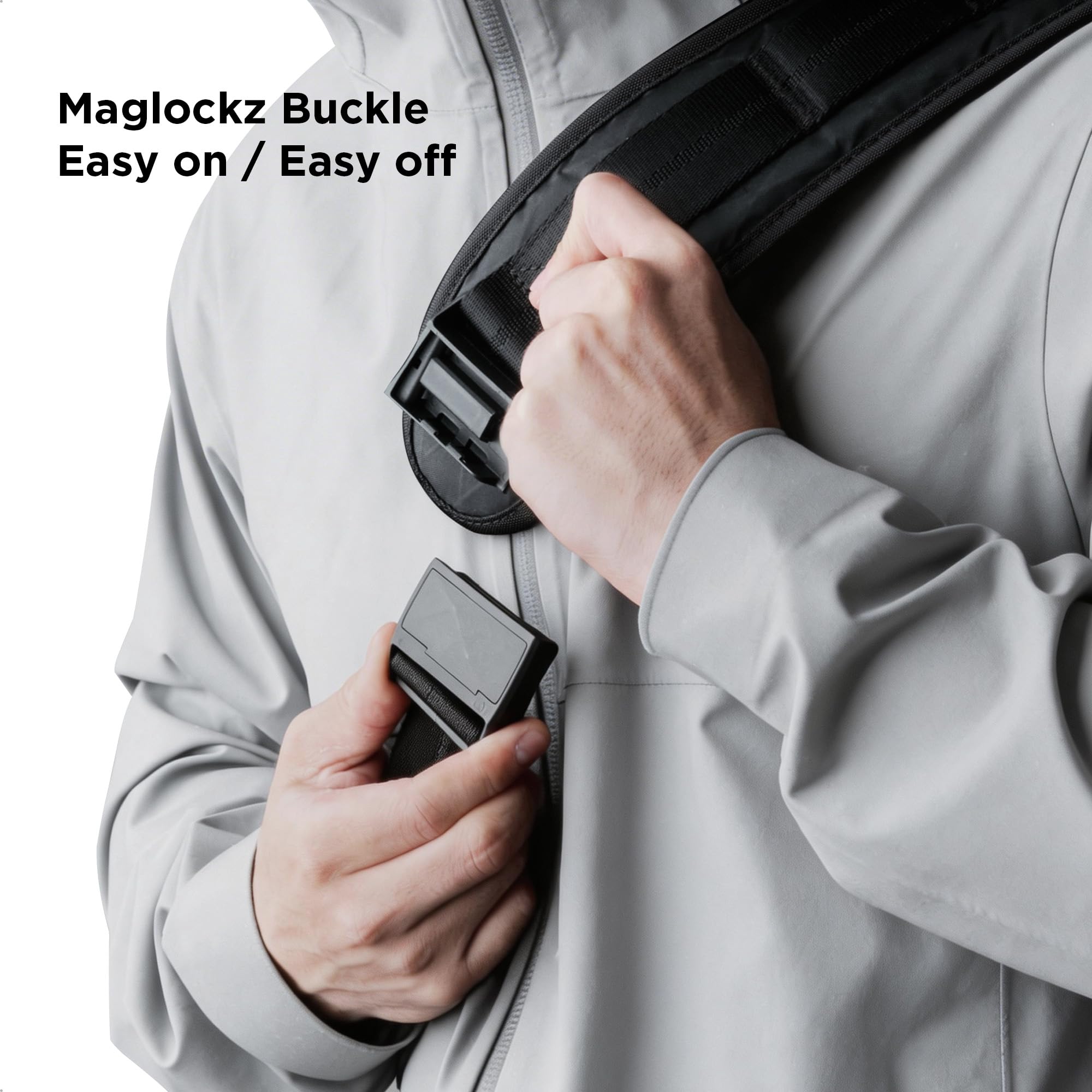 ALPAKA Bravo Sling Max, 8L RFID-Blocking Sling Laptop Bag for Men with Maglockz Buckle, Lockable Zips & External USB Port - Image 7