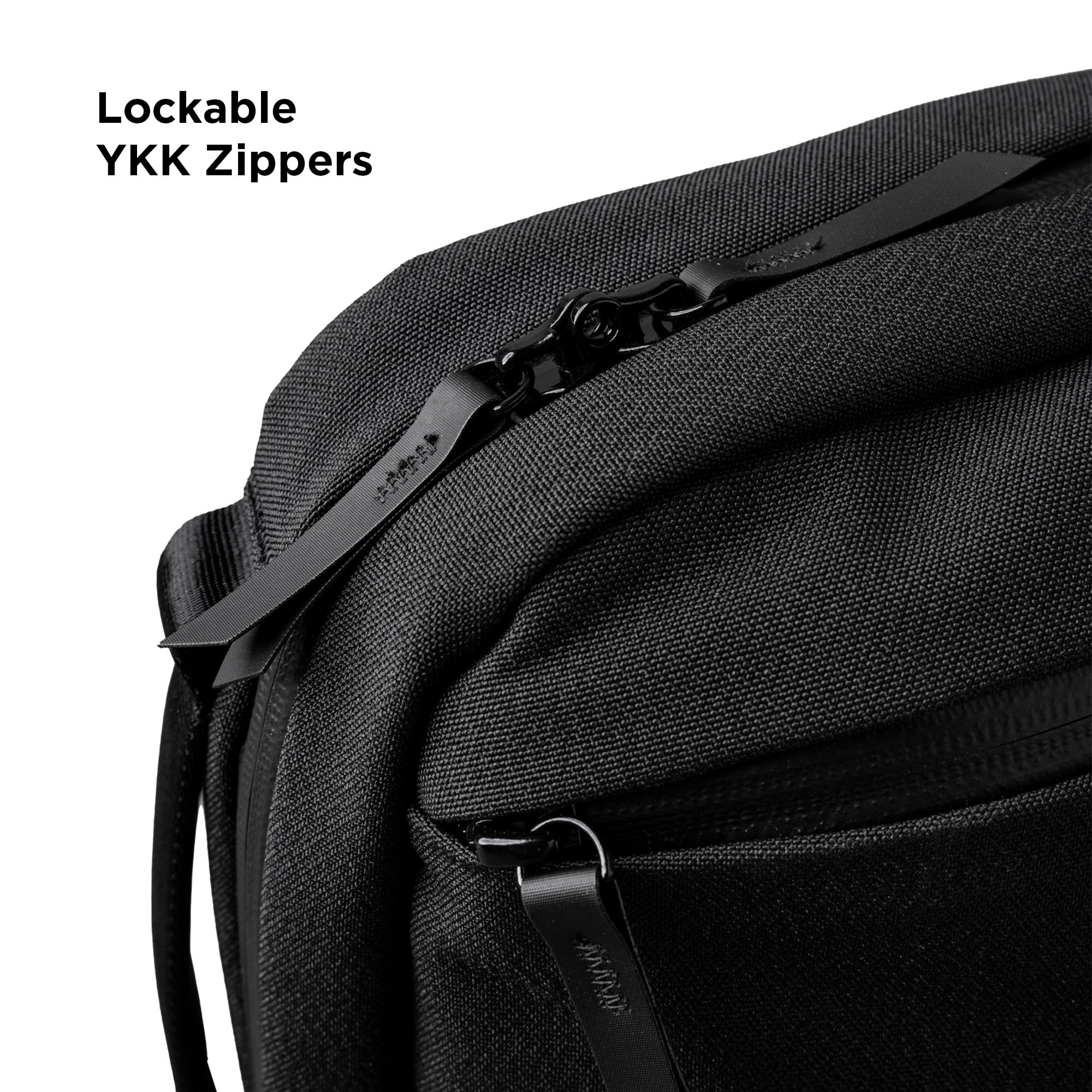 ALPAKA Elements Tech Brief Pro 12L -3-in-1 Recycled Fabric Laptop Briefcase Backpack for 16" Laptop, Anti-Theft Secure with Luggage Pass-Through, Water-Resistant, Fits Tech & Business Essentials,Black - Image 5