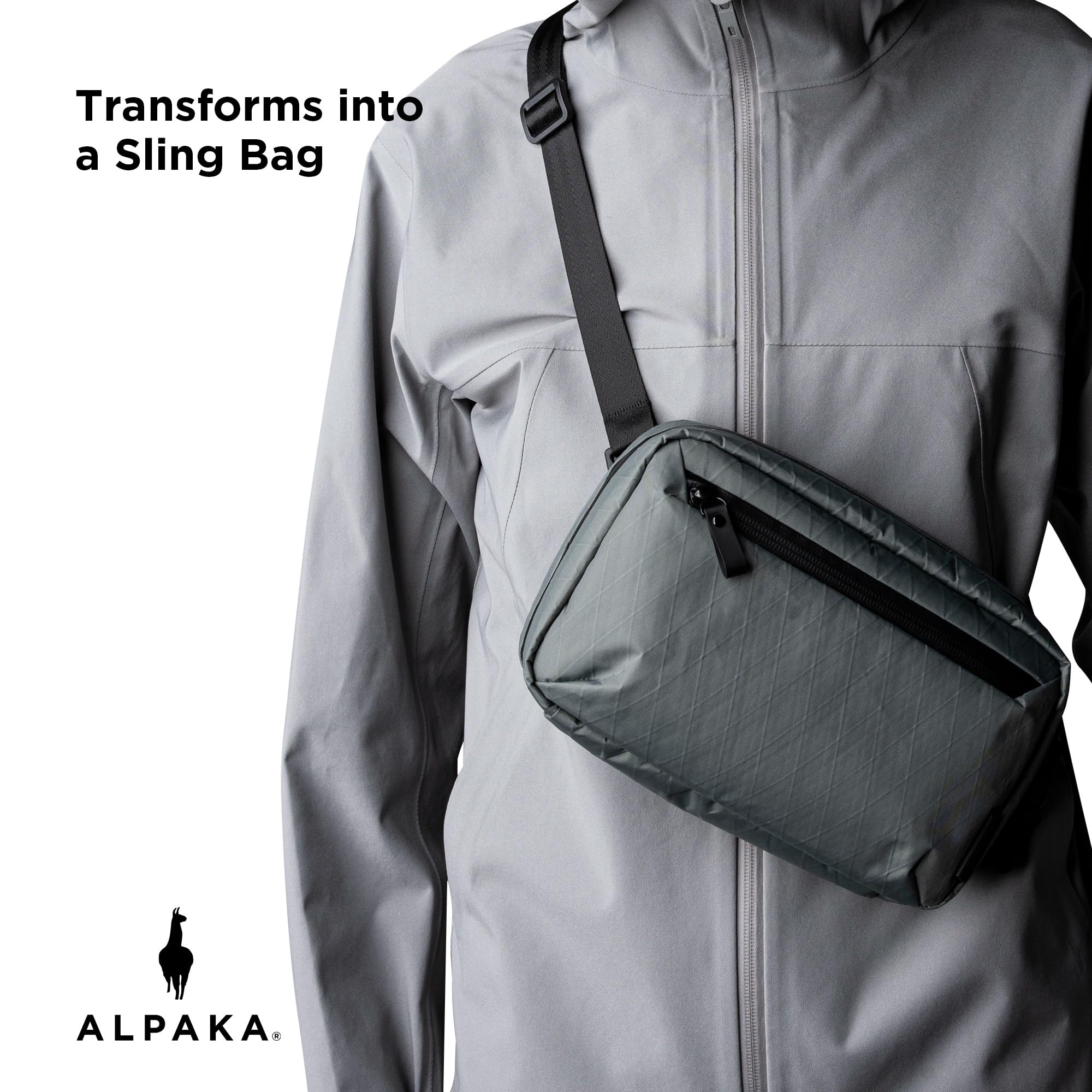 ALPAKA Elements Tech Case - Travel Organizer Pouch for Electronics, Cables, EDC with Weatherproof Fabrics, YKK Zippers - Image 5