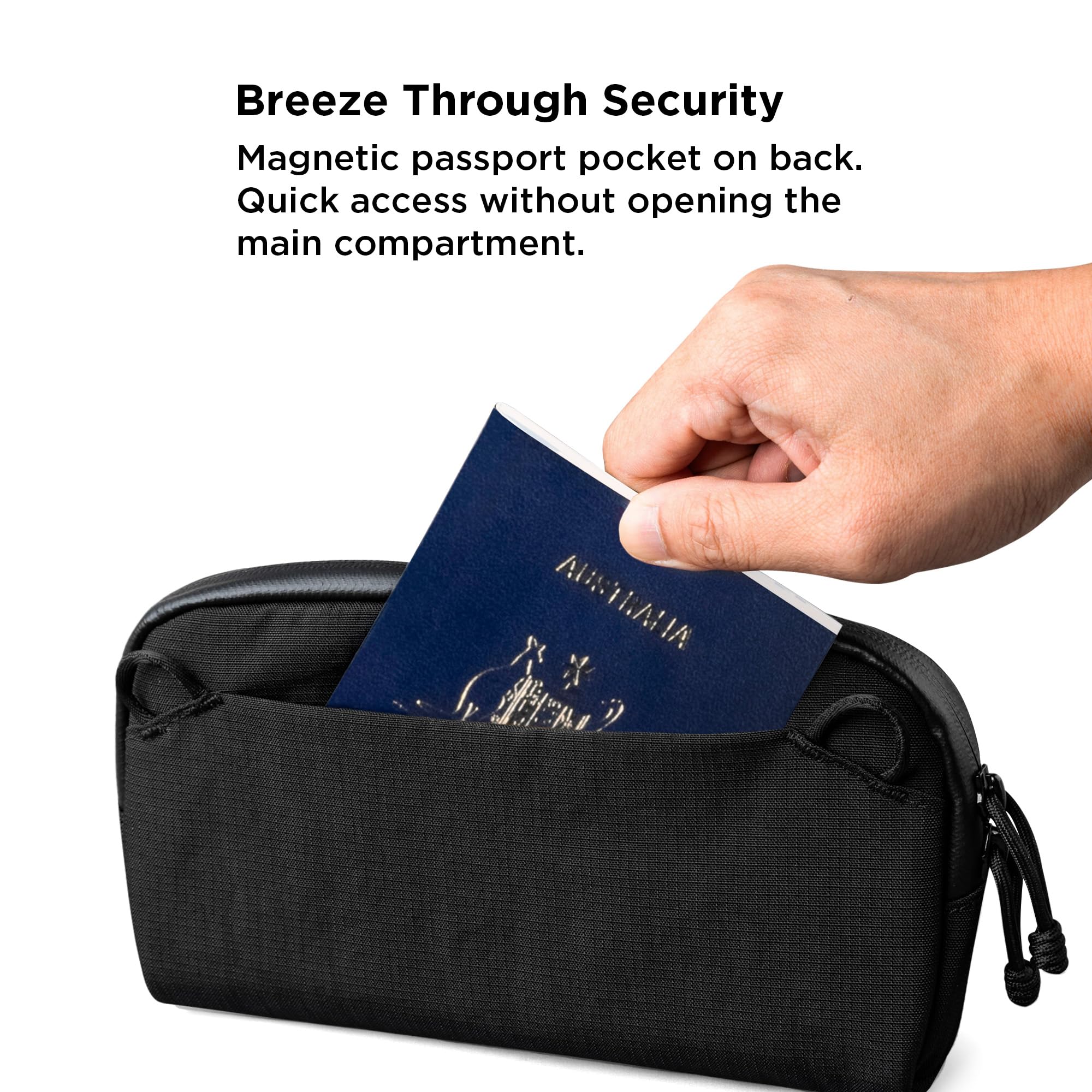 ALPAKA Flight Pouch Pro - 0.7L Sling Crossbody Bag with with RFID Card Slots, Passport Holder, Weatherproof Travel Crossbody Purse - Image 7