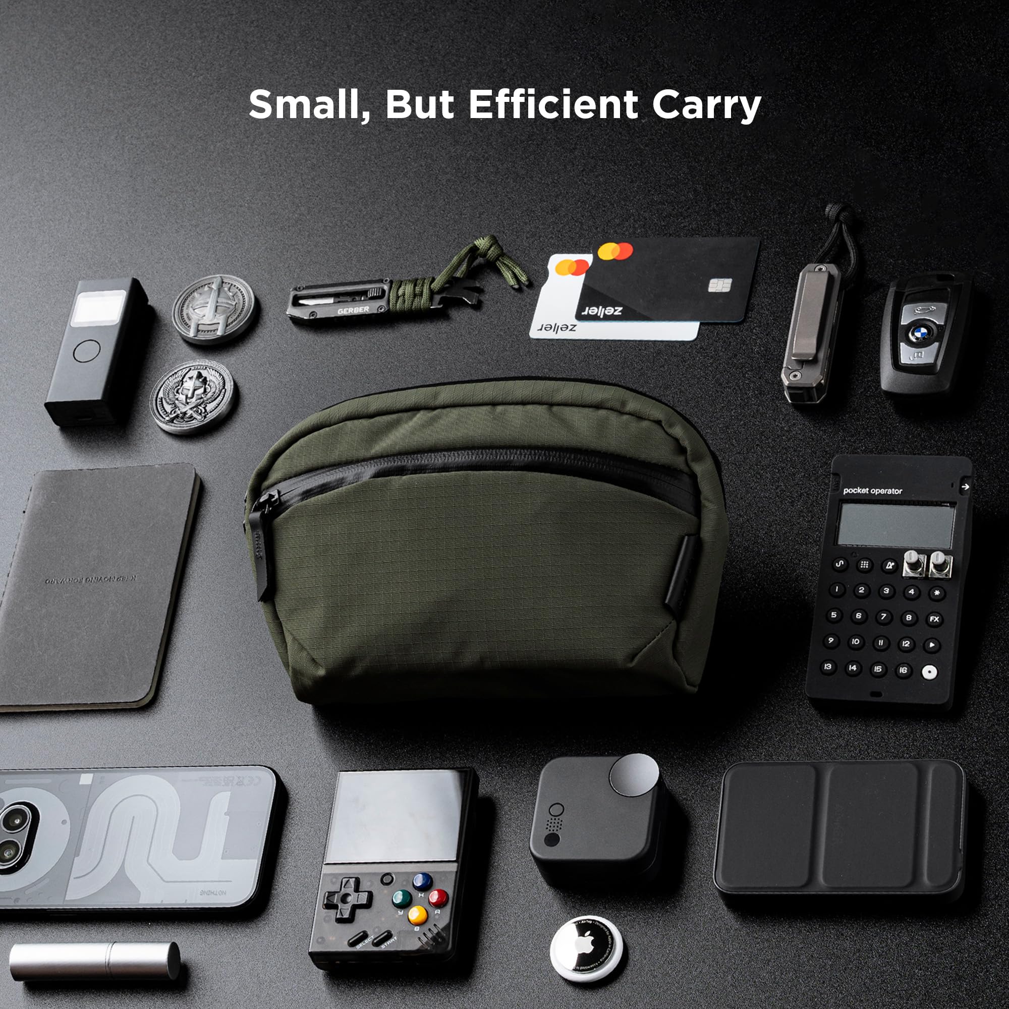 ALPAKA Flight Sling Bag 1L - Small Men's Crossbody Bag with Adjustable & Detachable Shoulder Strap - Tech Organizer - Image 10