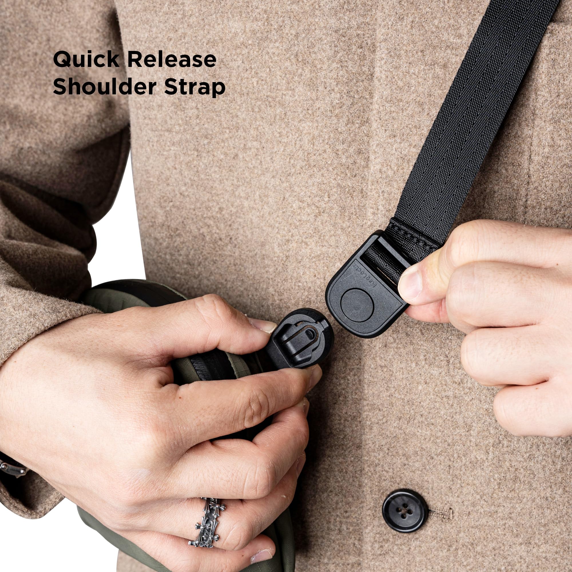 ALPAKA Flight Sling Bag 1L - Small Men's Crossbody Bag with Adjustable & Detachable Shoulder Strap - Tech Organizer - Image 8