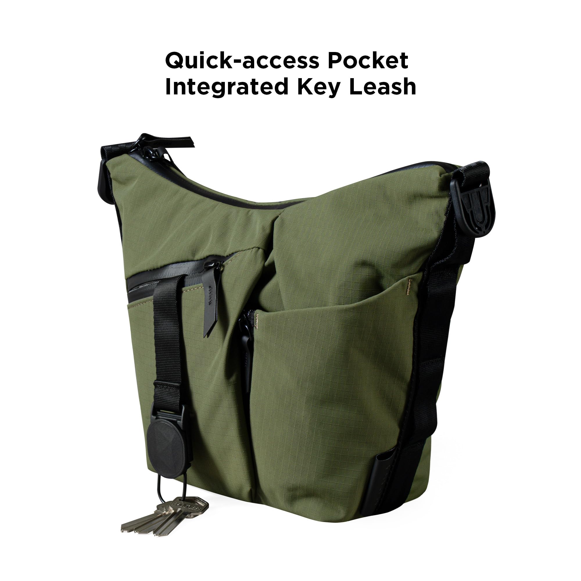 ALPAKA Flow Satchel Mini 2L - Crossbody Bag, Water Resistant Shoulder Bag, Expandable Bottle Pocket, YKK Zippers, Key Tether - Image 7