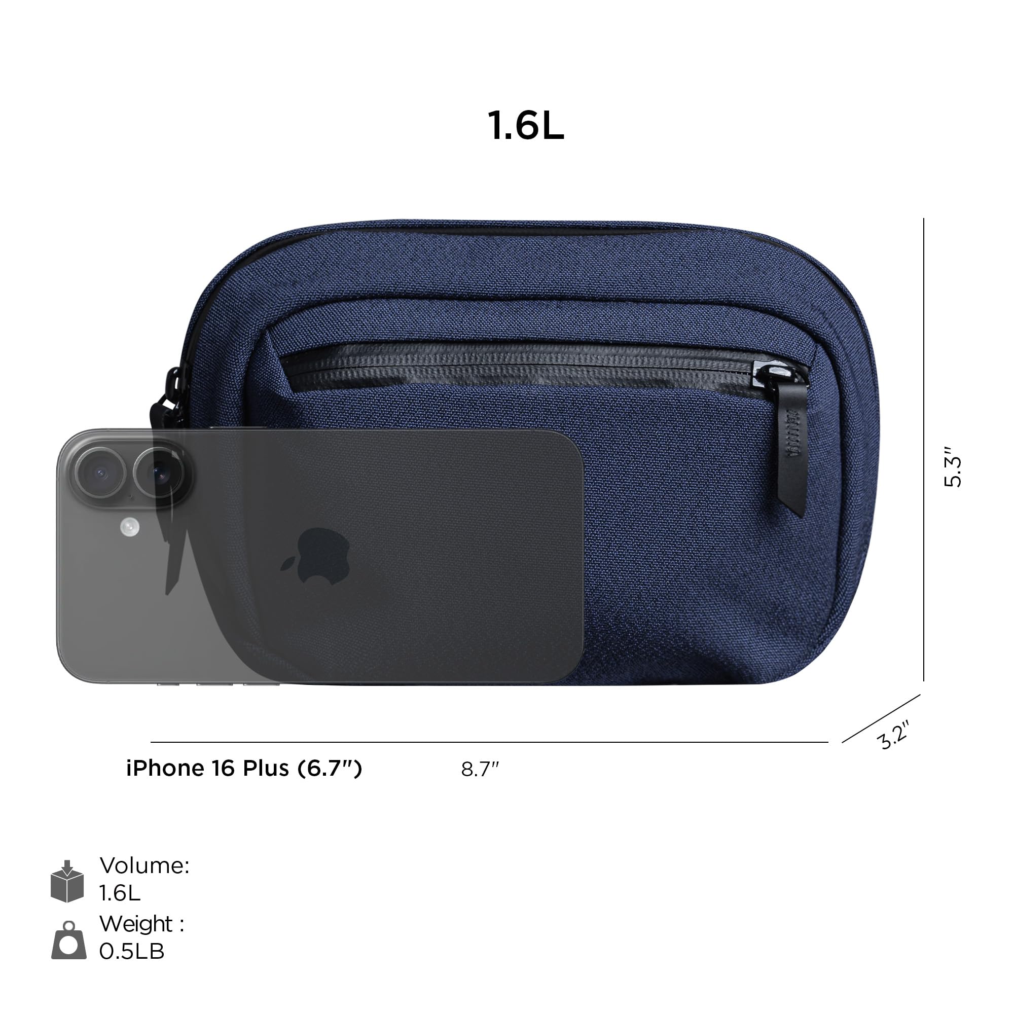 ALPAKA Go Sling Nano 1.6L Compact Camera Sling Bag for Men - Small EDC Crossbody Bag for Point & Shoot Cameras - Image 4