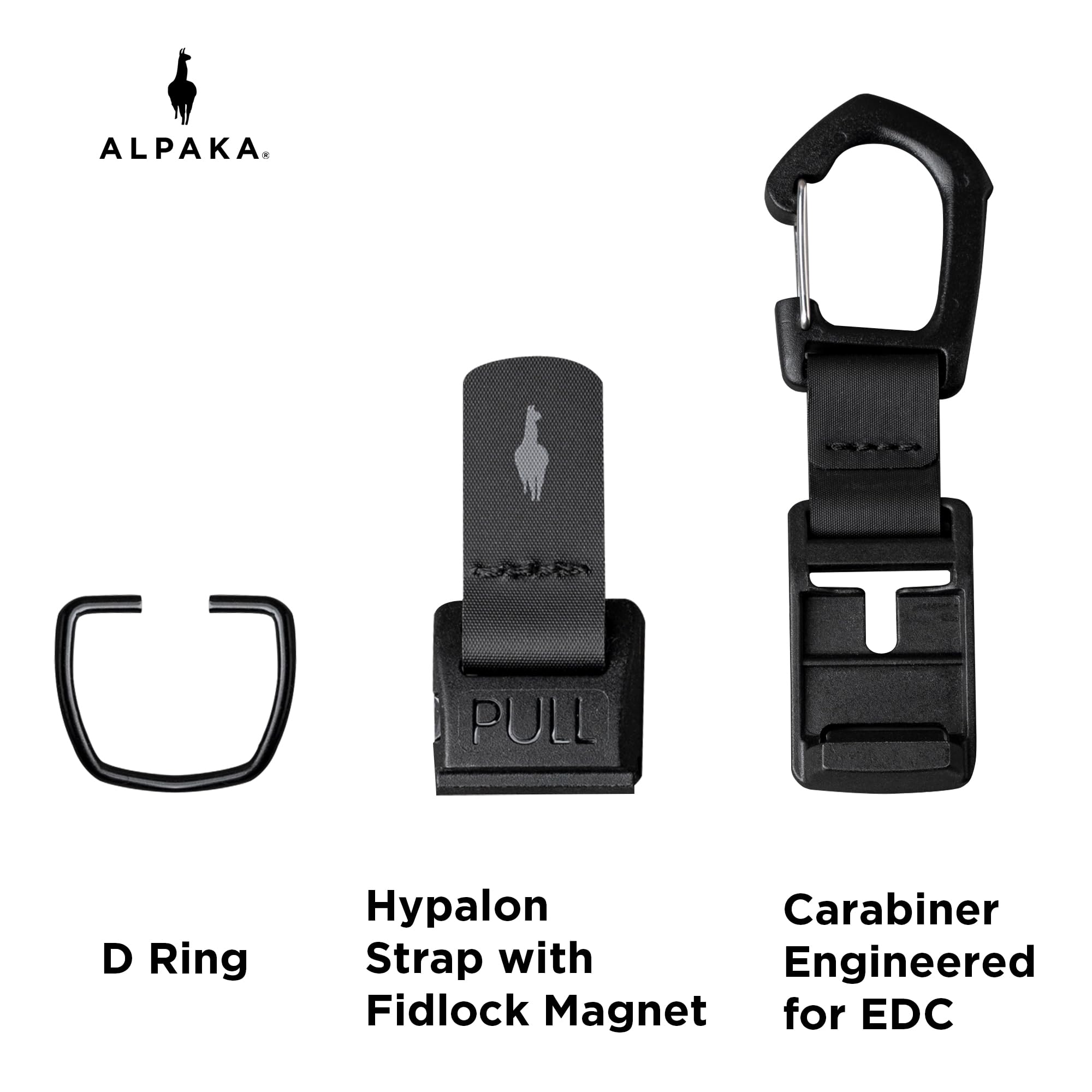 ALPAKA HUB Carabiner - Quick Release Keychain with Magnetic Belt Clip - EDC Carabiner for Keys - Tactical Gear & Backpack Accessories - Attach to ALPAKA Sling Bag, Belt Loops - Image 3