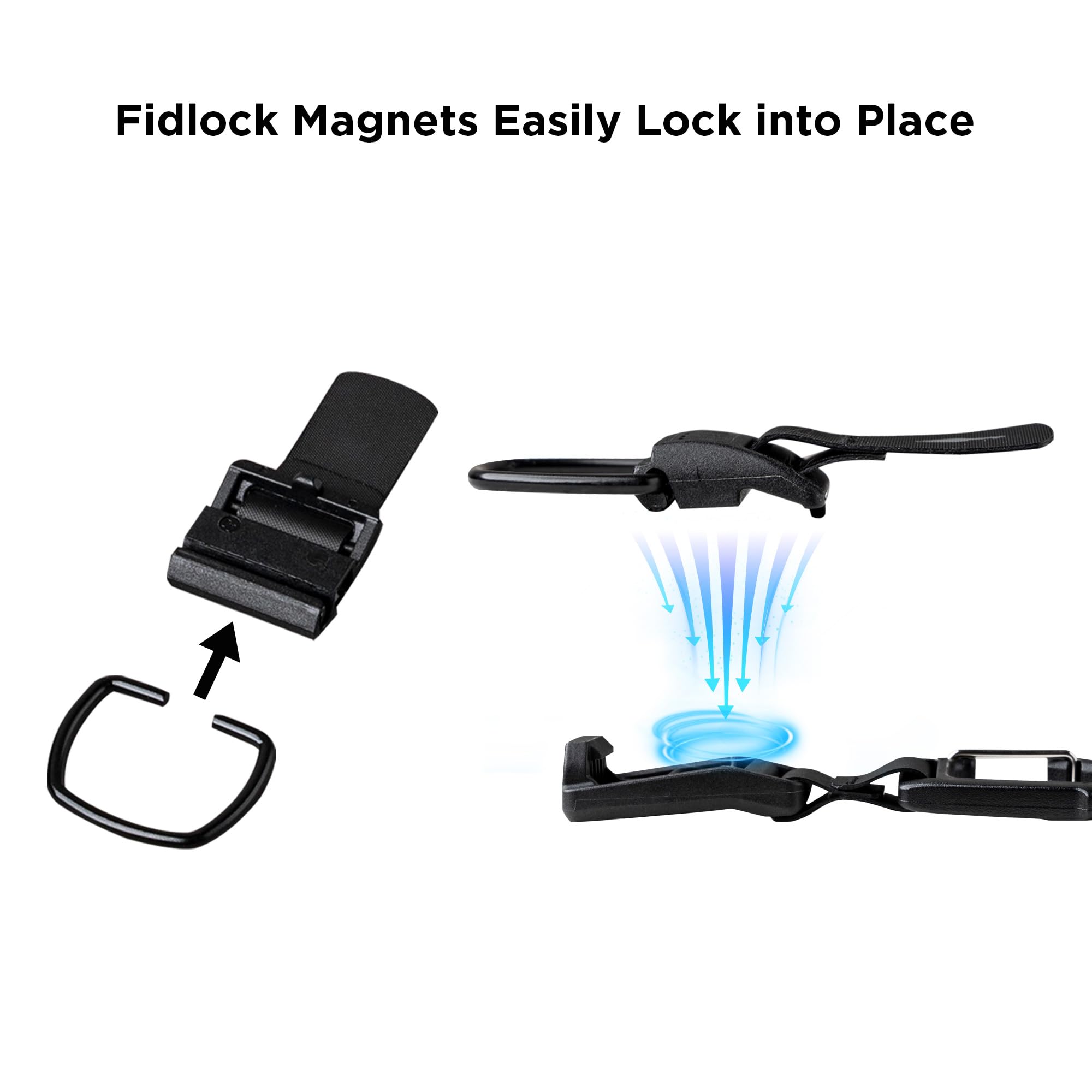 ALPAKA HUB Carabiner - Quick Release Keychain with Magnetic Belt Clip - EDC Carabiner for Keys - Tactical Gear & Backpack Accessories - Attach to ALPAKA Sling Bag, Belt Loops - Image 4