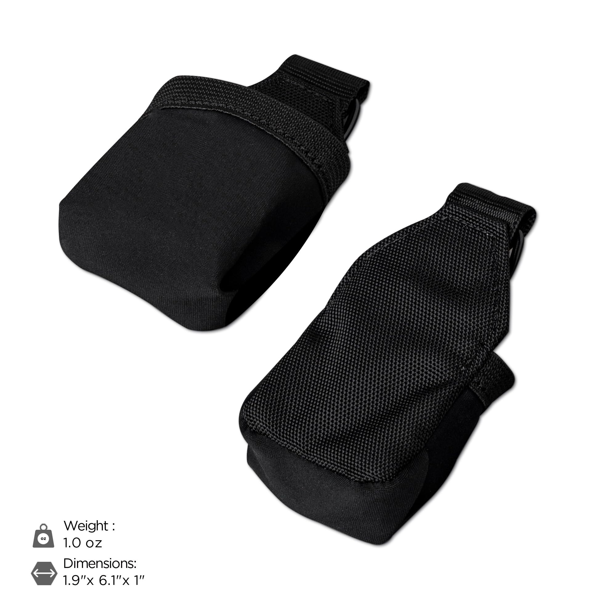 ALPAKA HUB Earbuds Pouch - Soft Elastane & Ballistic Nylon 840D Headphone Case Compatible with AirPods Pro - Wireless Open Earbuds Holder Organizer with HUB Magnetic Suction Clip, Weatherproof Fabric - Image 3