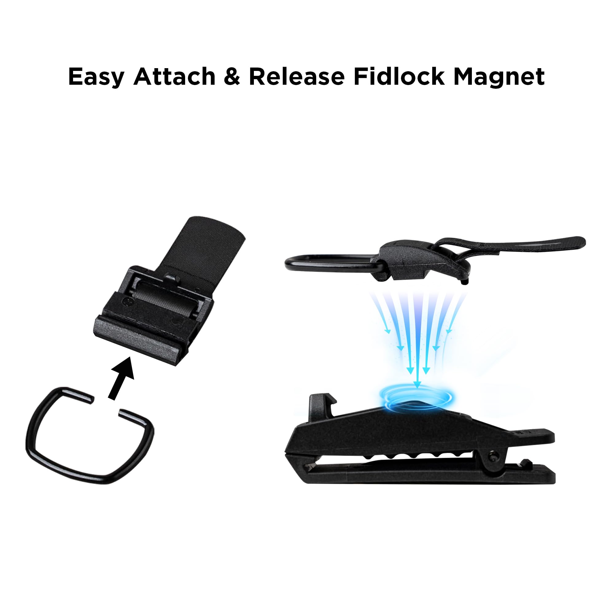 ALPAKA HUB Keychain: Key Organizer with Quick Release System - EDC Tactical Keychain Clip for Belt Backpack & MOLLE - Minimalist Key Holder with Fidlock Magnets - Ideal for Daily Use & Travel - Image 4