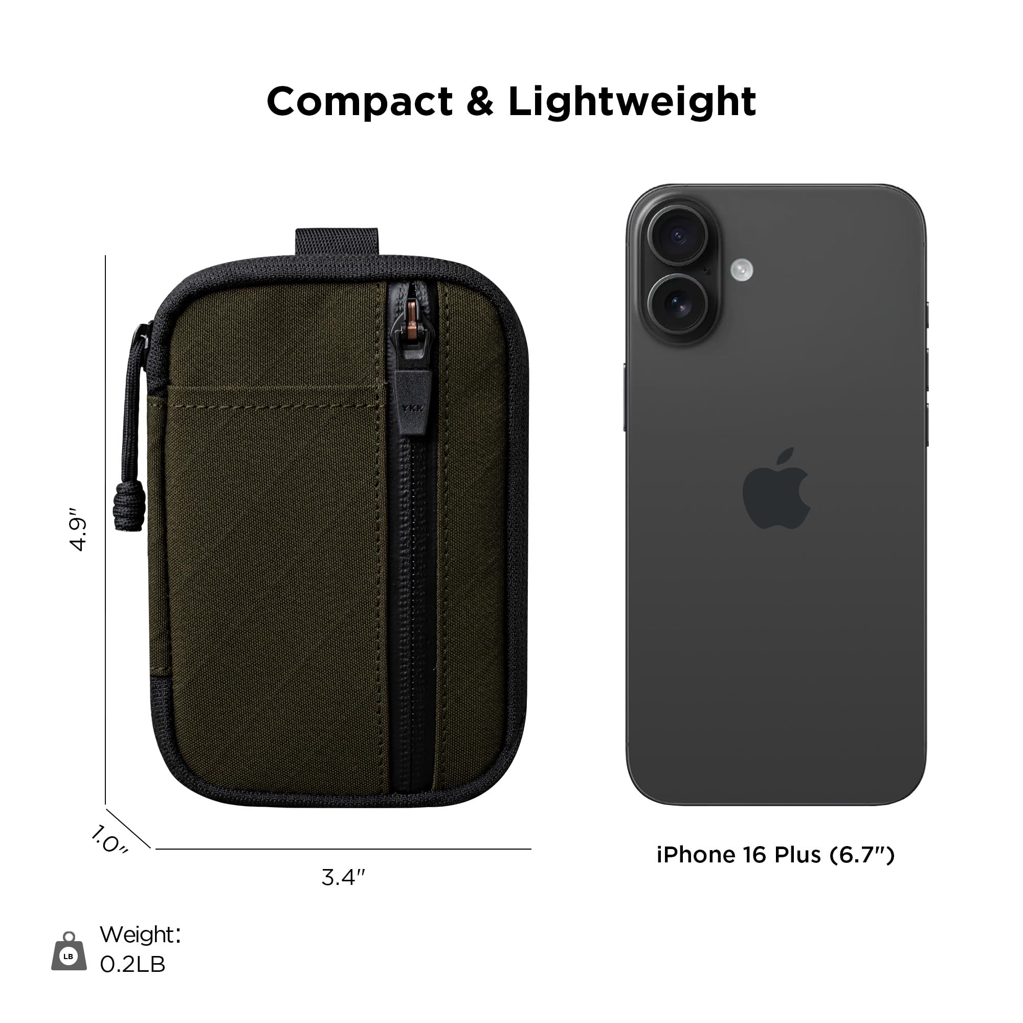 ALPAKA HUB Pouch Pro EDC Organizer - Small Tool Pouch for Electronics, Cables with YKK Zipper, Daily Use and Travel - Axogrid 300D Weatherproof UV Resistant Fabric - Image 4