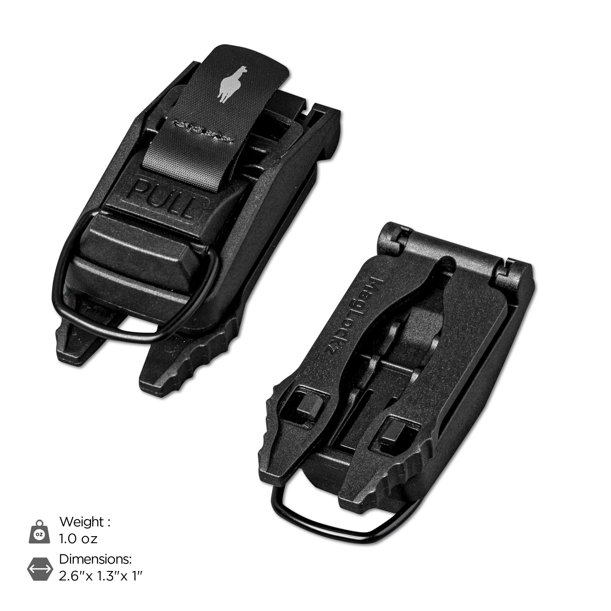 ALPAKA HUB Tactical Clip - EDC Gear Clips - MOLLE Accessories - HUB Keychain - Webbing Belt Clip with Locking Mechanism, Compatible HUB Ecosystem - Image 3