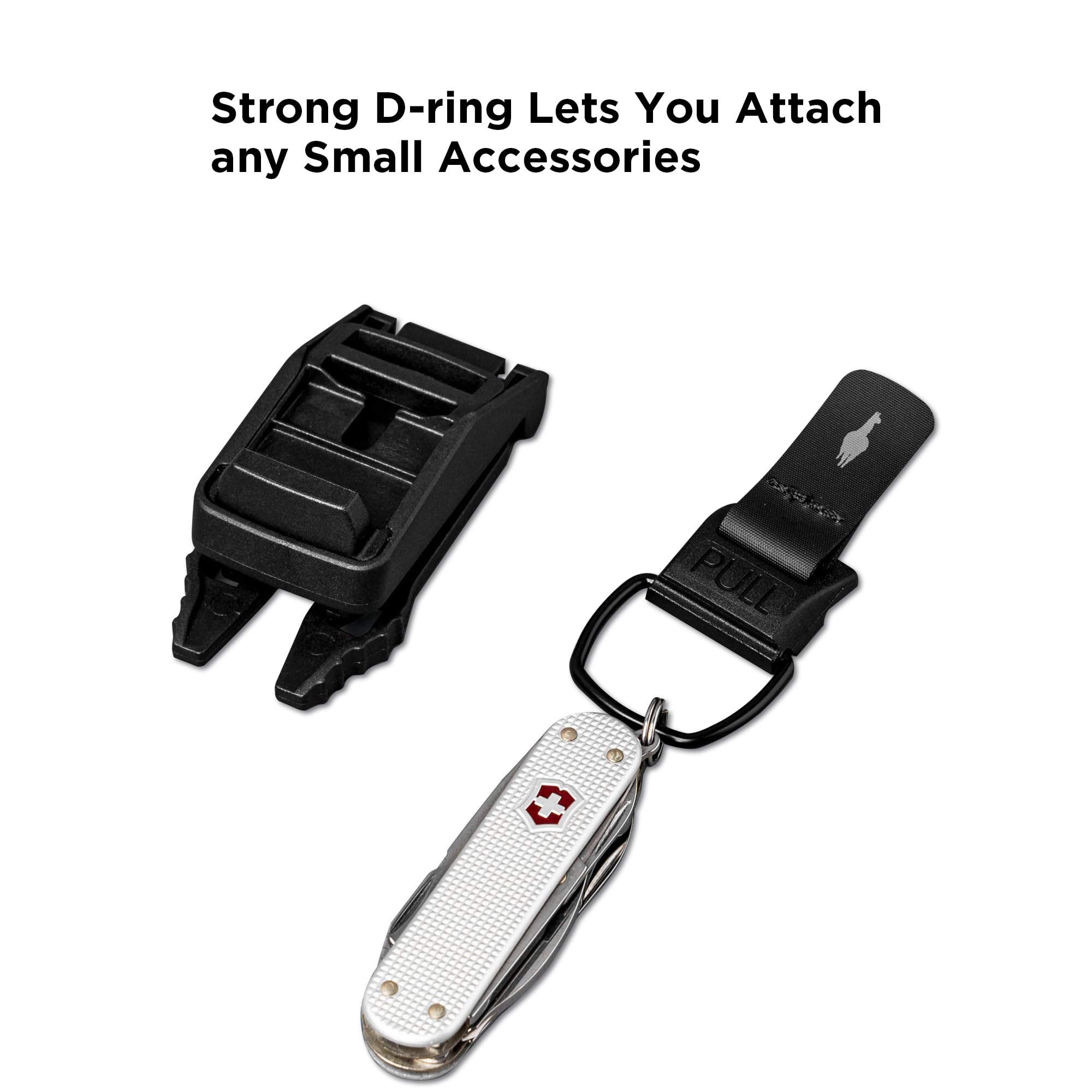 ALPAKA HUB Tactical Clip - EDC Gear Clips - MOLLE Accessories - HUB Keychain - Webbing Belt Clip with Locking Mechanism, Compatible HUB Ecosystem - Image 6