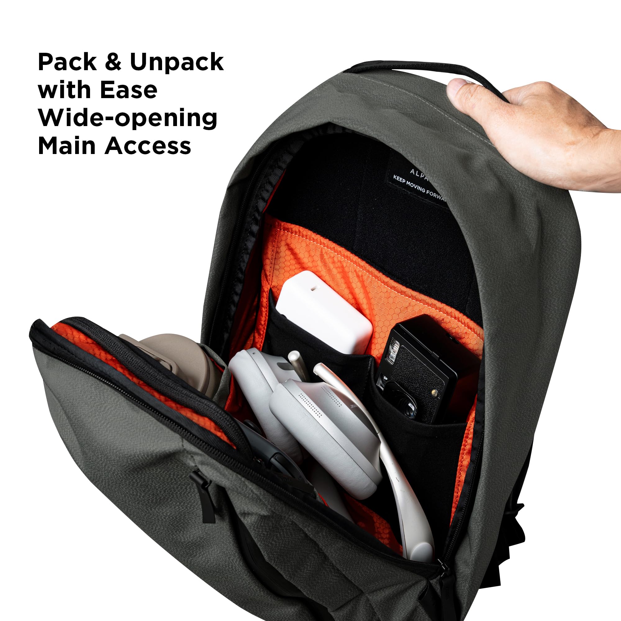 ALPAKA Metro Backpack,12L Small Work Backpack - Fits Most 14" Laptops, Soft-touch fleece-lined Sleeve, Weatherproof YKK Zipper Laptop Bag - Image 5