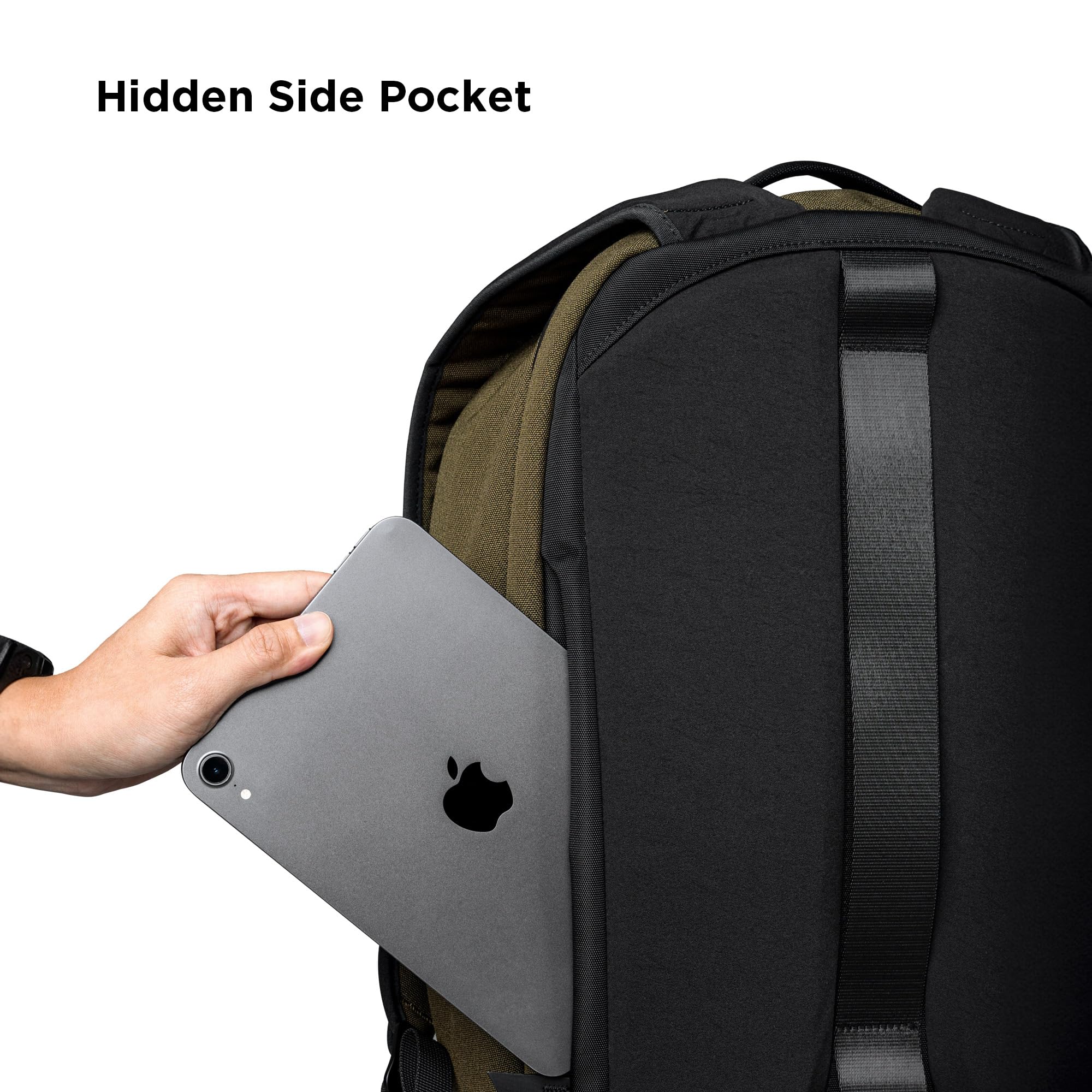 ALPAKA Metro Backpack Pro for Men - Fits 16" Laptop Business Travel Backpack with YKK Zippers, MOD Key Leash,Axoflux 600D (Army Green) - Image 8