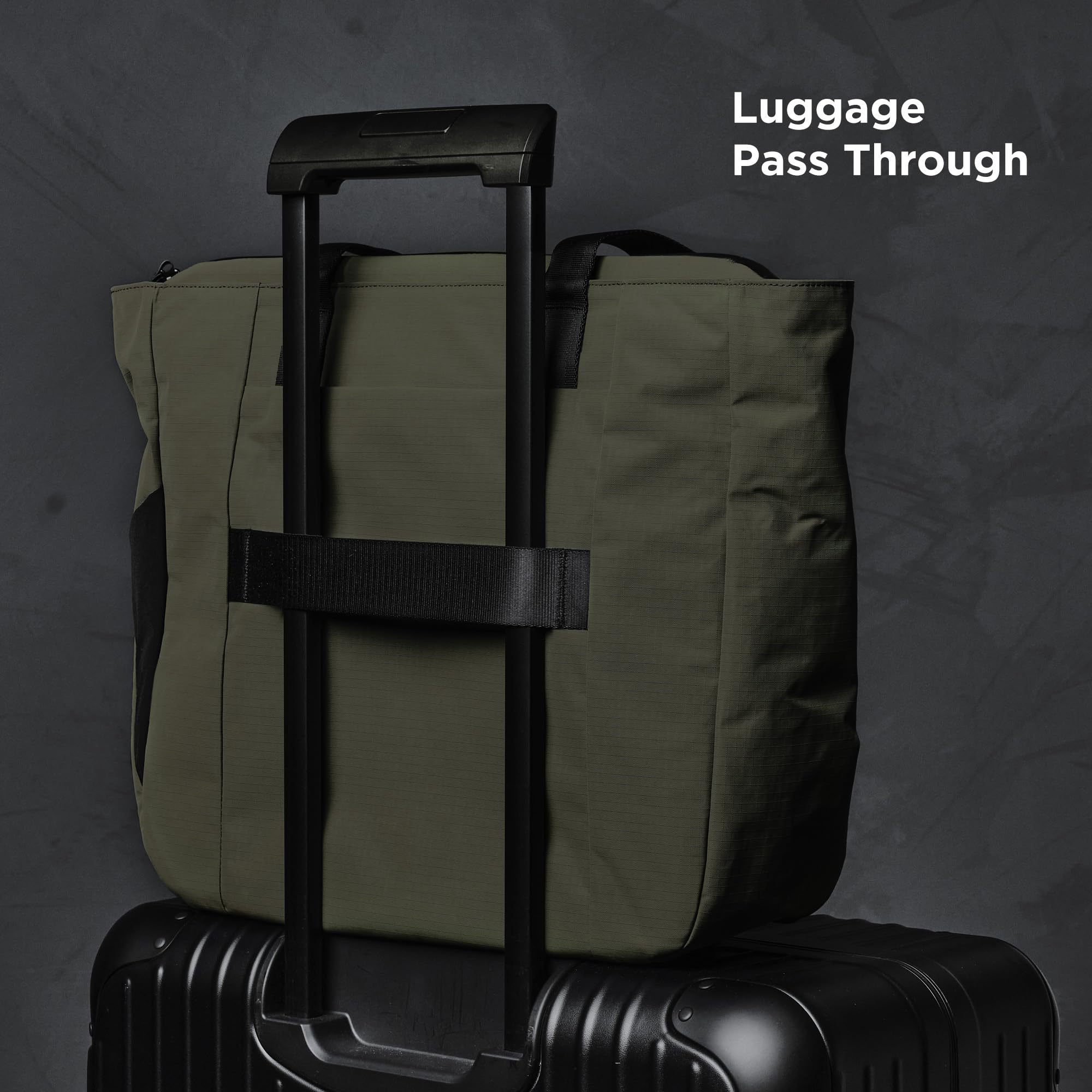 ALPAKA Metro Tote Bag 14L- Build 16" Laptop & Tablet Sleeve with zipper, External Bottle Pocket,Luggage pass-through - Image 7