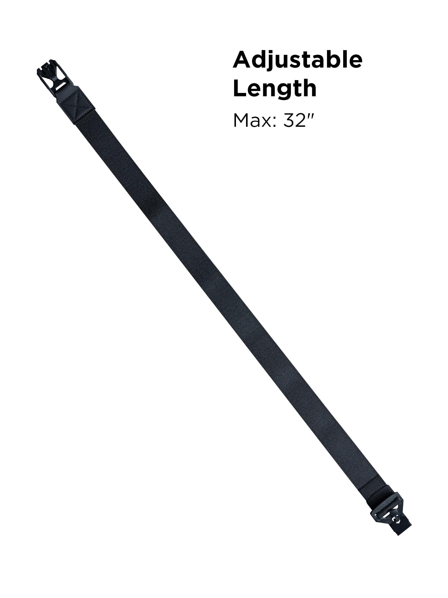 ALPAKA Stealth Belt: Tactical Belts for Men with Magnetic Quick Release Buckle, Stretch Military Work Hiking Nylon Belt, Adjustable Hole Free EDC Casual Belt for Men 24-32 Inches, Black - Image 4