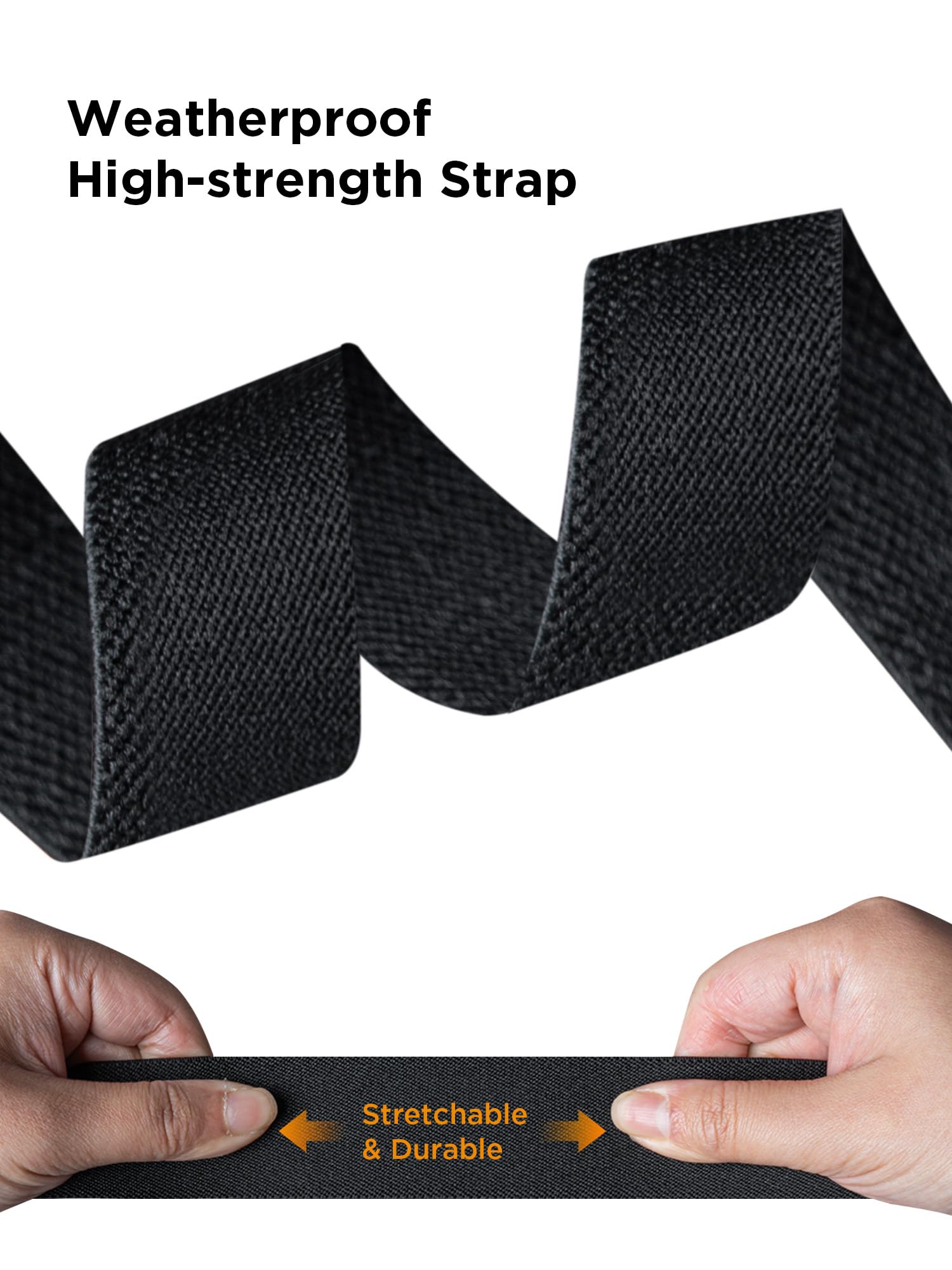 ALPAKA Stealth Belt: Tactical Belts for Men with Magnetic Quick Release Buckle, Stretch Military Work Hiking Nylon Belt, Adjustable Hole Free EDC Casual Belt for Men 24-32 Inches, Black - Image 6