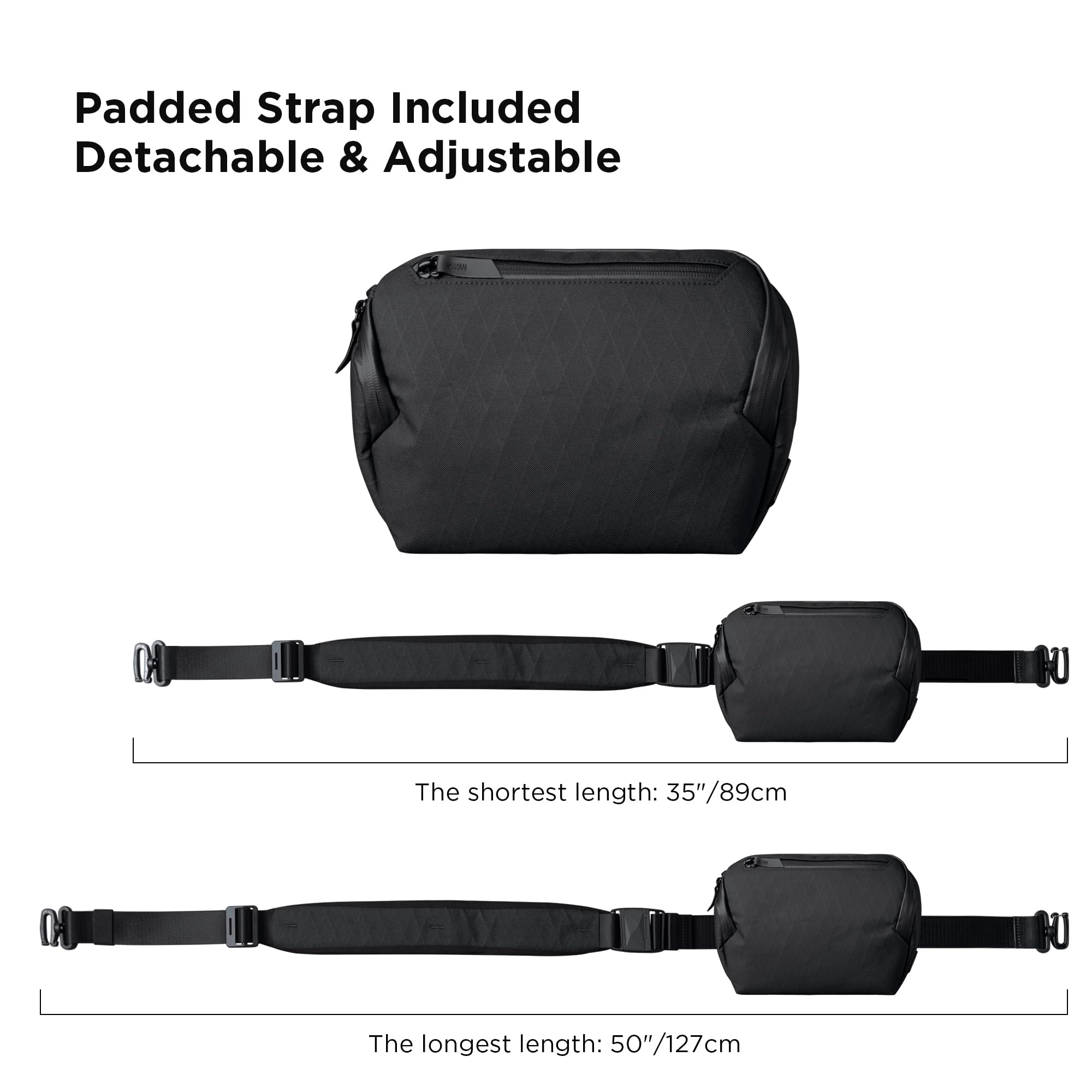 ALPAKA Vertex Pouch - Mens Sling Bag, Fits iPad Mini, Electronics & Accessories, Removable Strap, Weatherproof Fabric - Image 7