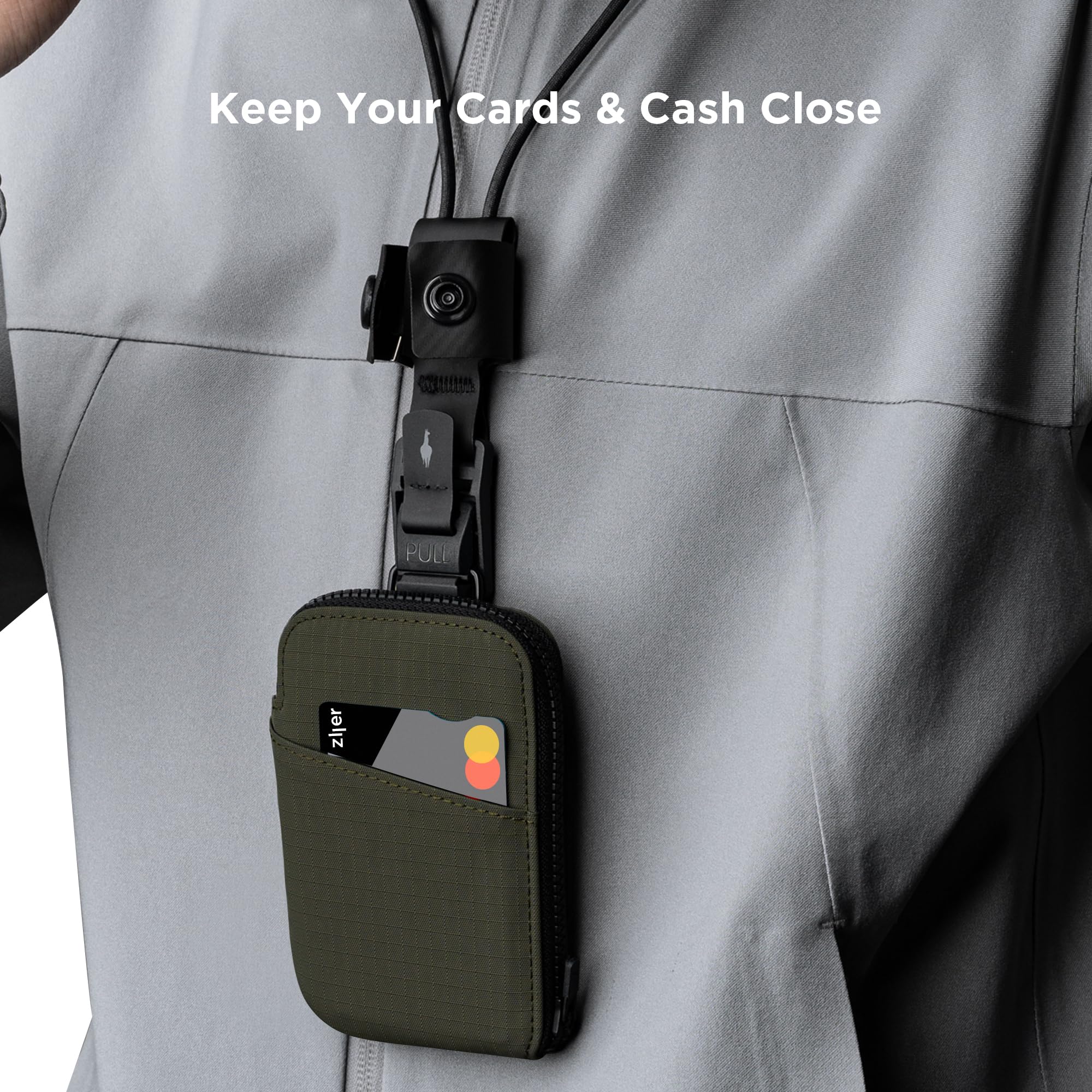 ALPAKA Zip Card Pouch - Holds 12-20 Cards, Cash Made With Weatherproof Fabric, YKK Zipper, RFID Blocking Card Wallet and Coin Pouch for Men - Image 7