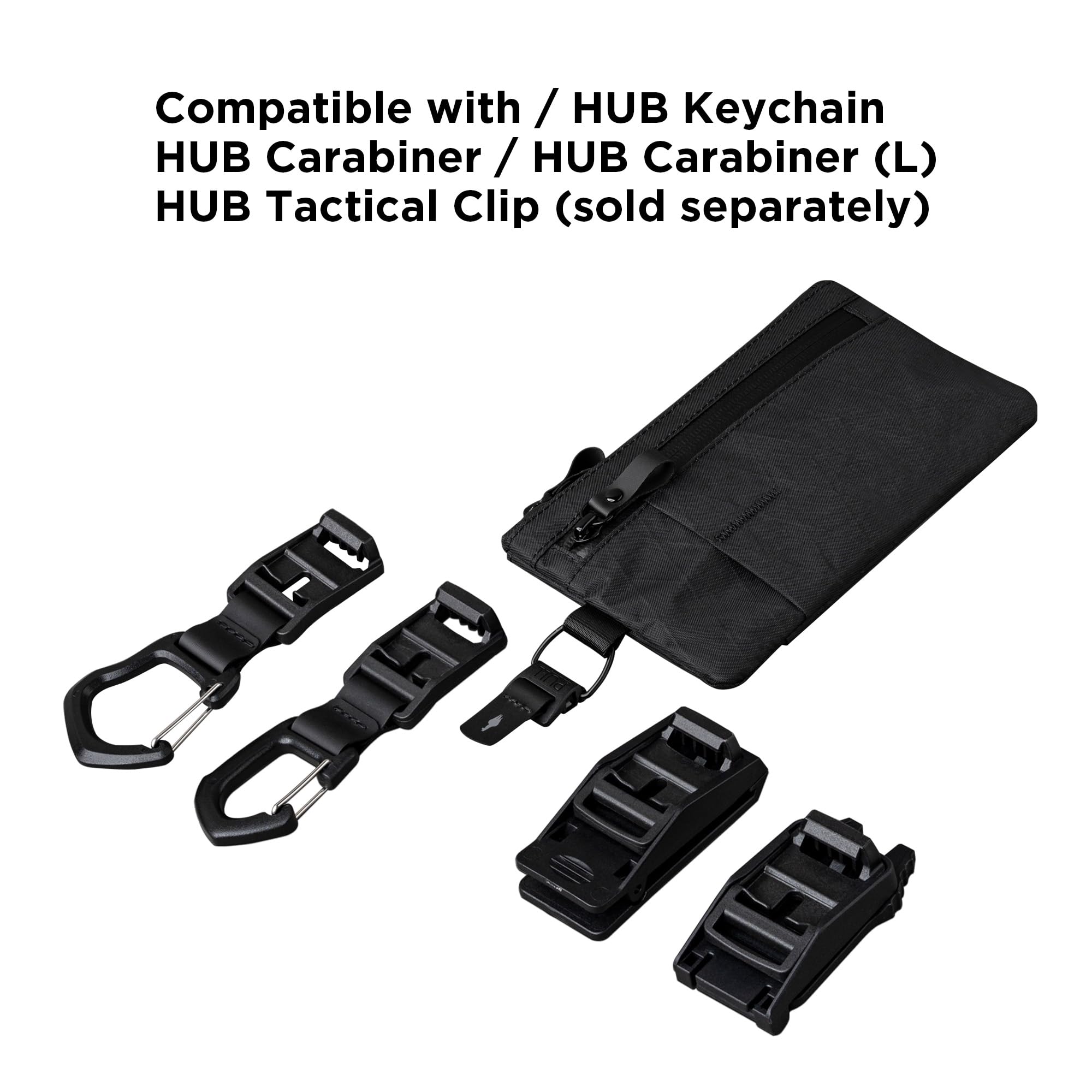 ALPAKA Zip Clutch, Zipper Wallet and EDC Carrier - RFID Blocking Material Passport Wallet- 3 External Slots for EDC Gear - Image 5