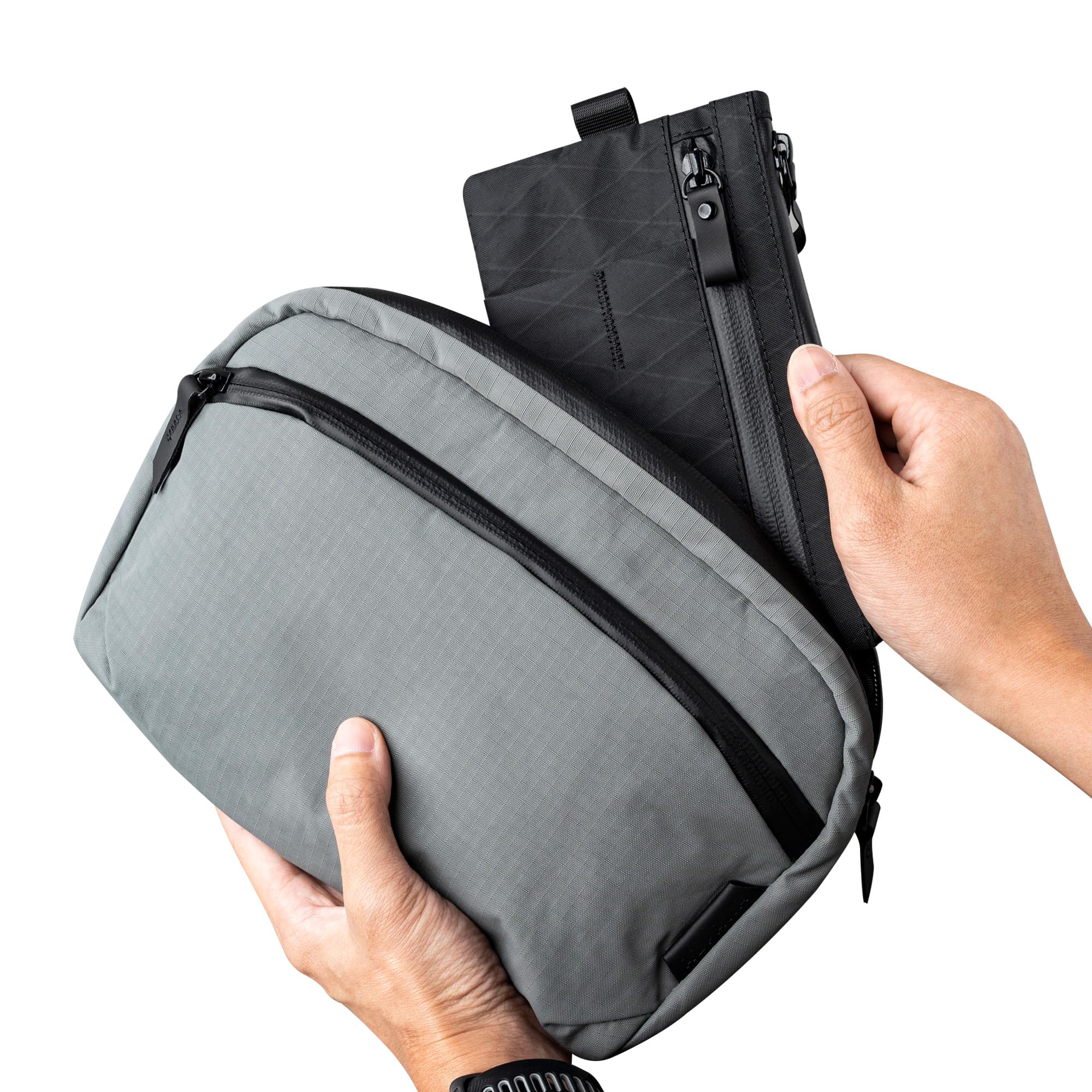 ALPAKA Zip Clutch, Zipper Wallet and EDC Carrier - RFID Blocking Material Passport Wallet- 3 External Slots for EDC Gear - Image 8