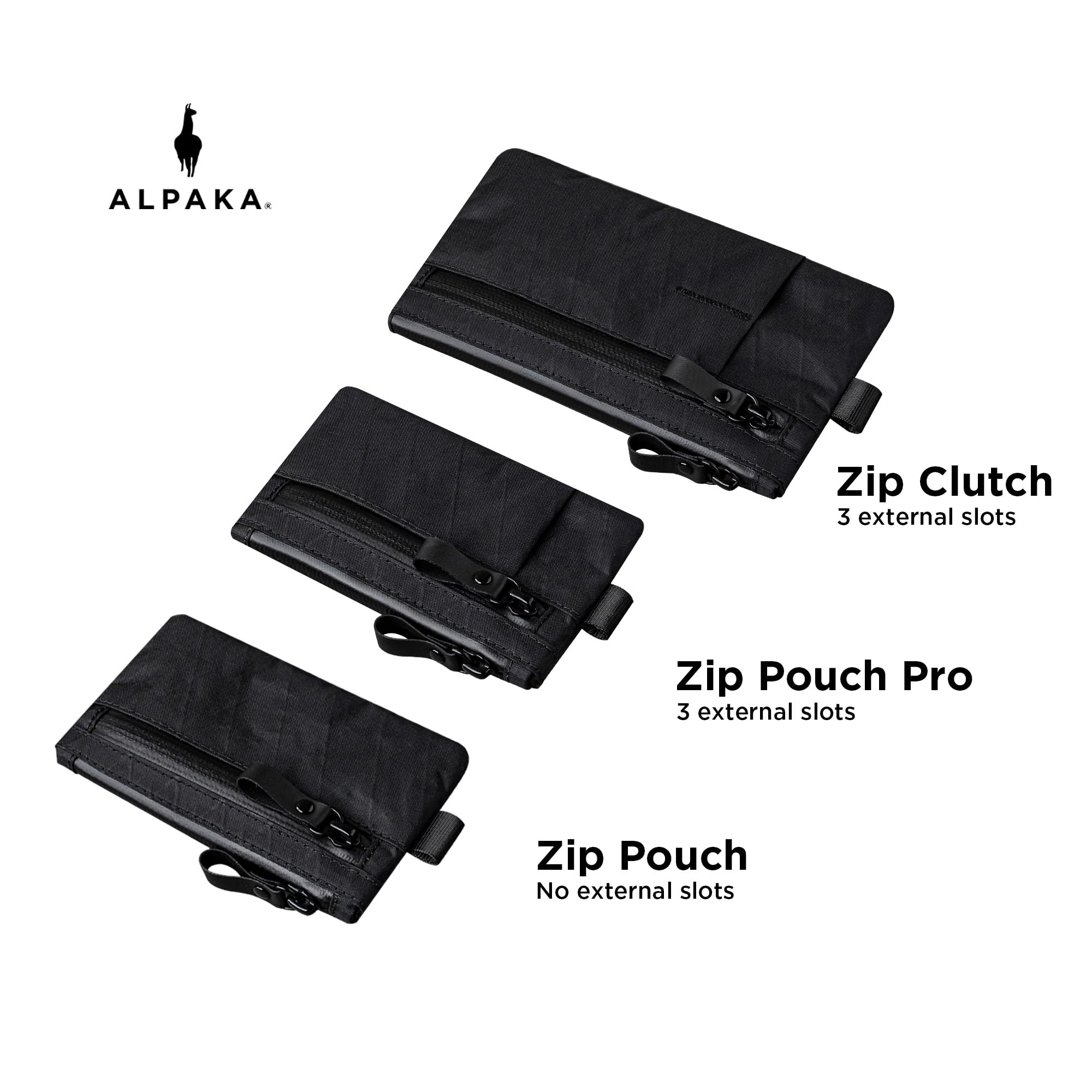ALPAKA Zip Pouch Pro - Minimalist Zipper Wallet - with RFID Blocking ID Card Holder Wallet with Zipper for Men with Multi-tool Slot - Image 5