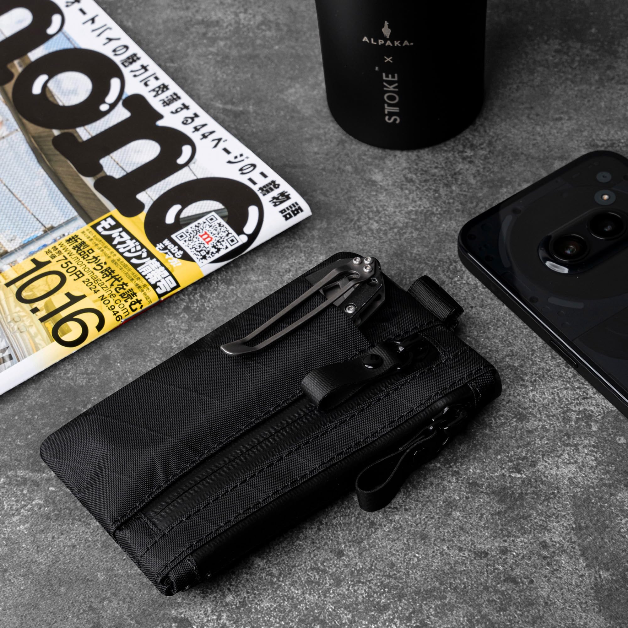 ALPAKA Zip Pouch Pro - Minimalist Zipper Wallet - with RFID Blocking ID Card Holder Wallet with Zipper for Men with Multi-tool Slot - Image 6