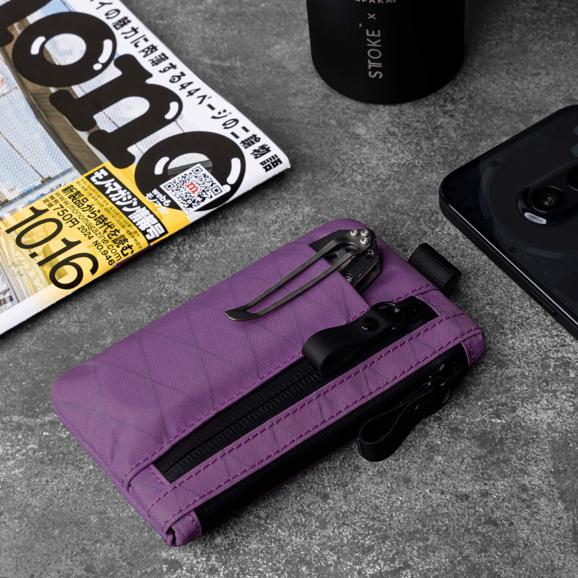 ALPAKA Zip Pouch Pro - Minimalist Zipper Wallet - with RFID Blocking ID Card Holder Wallet with Zipper for Men with Multi-tool Slot - Image 6