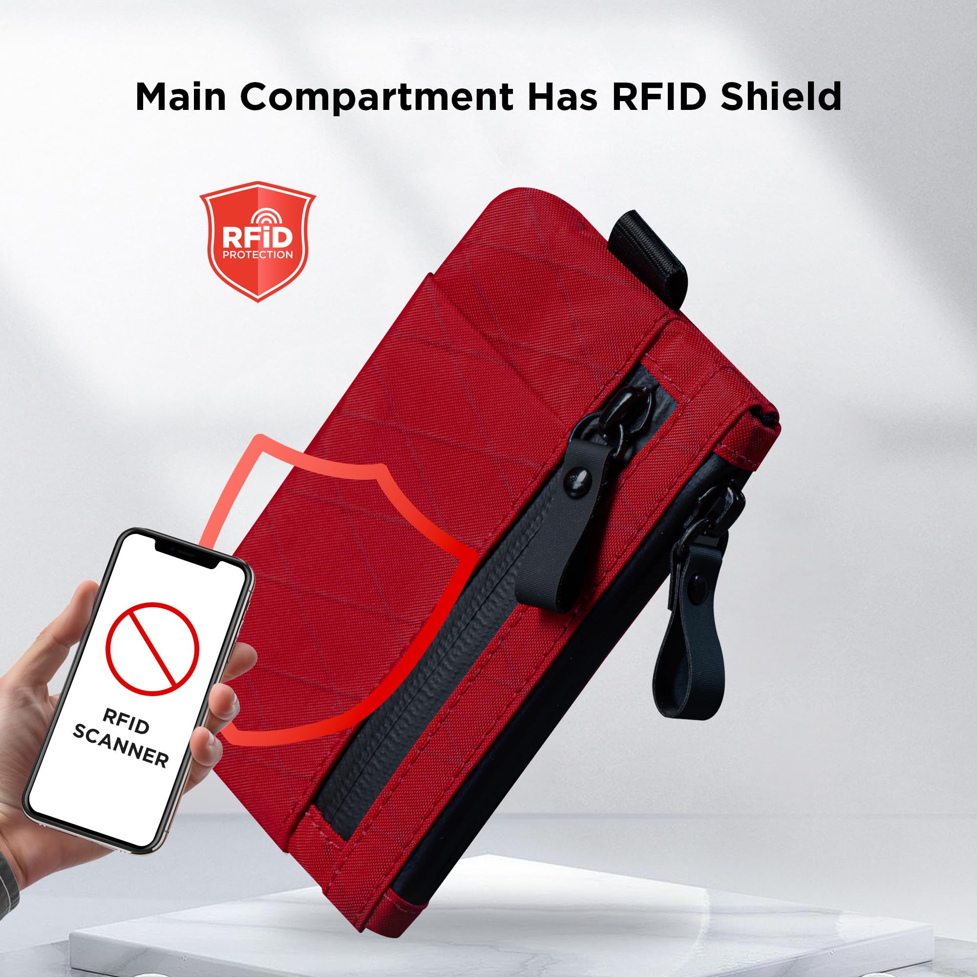 ALPAKA Zip Pouch Pro - Minimalist Zipper Wallet - with RFID Blocking ID Card Holder Wallet with Zipper for Men with Multi-tool Slot - Image 3