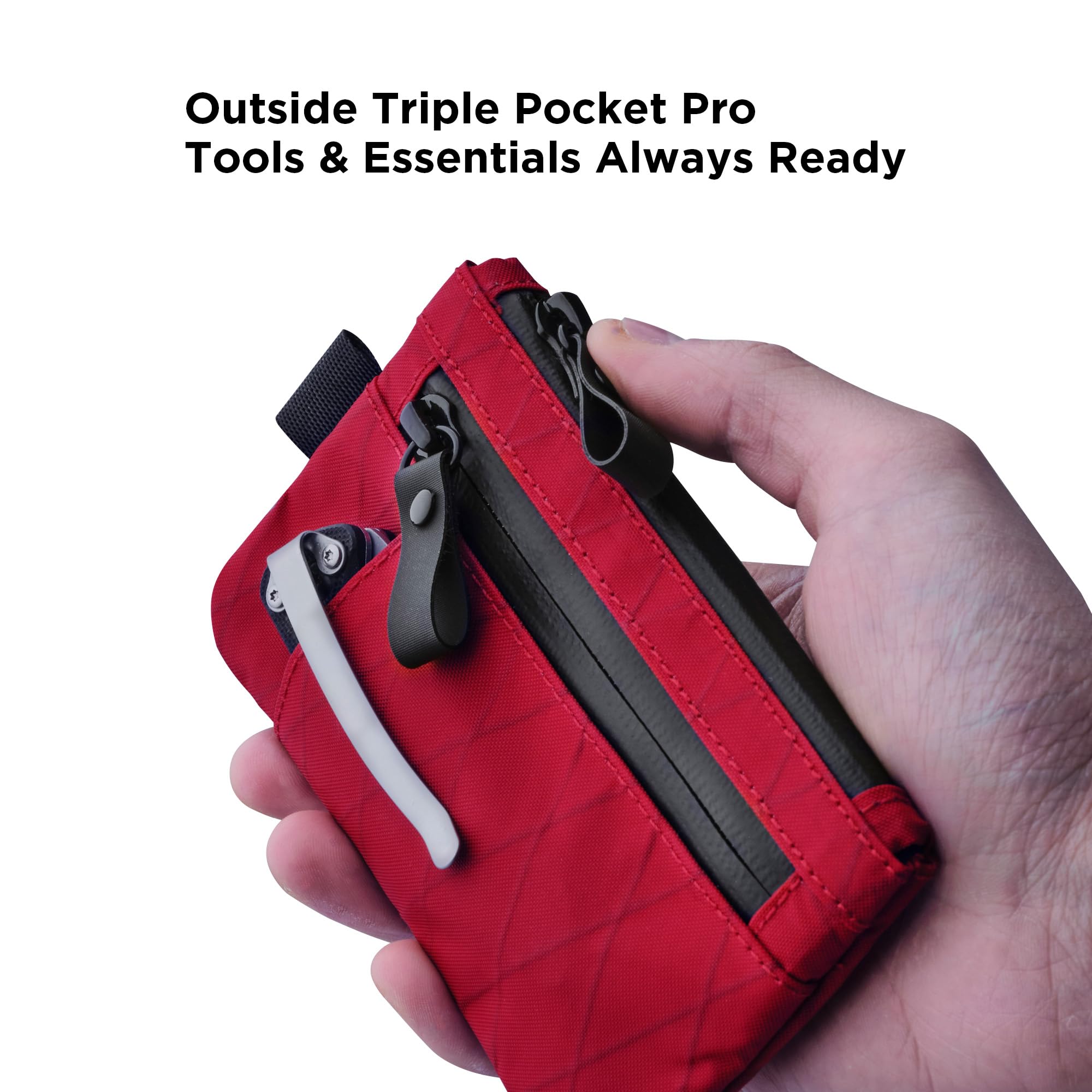 ALPAKA Zip Pouch Pro - Minimalist Zipper Wallet - with RFID Blocking ID Card Holder Wallet with Zipper for Men with Multi-tool Slot - Image 4
