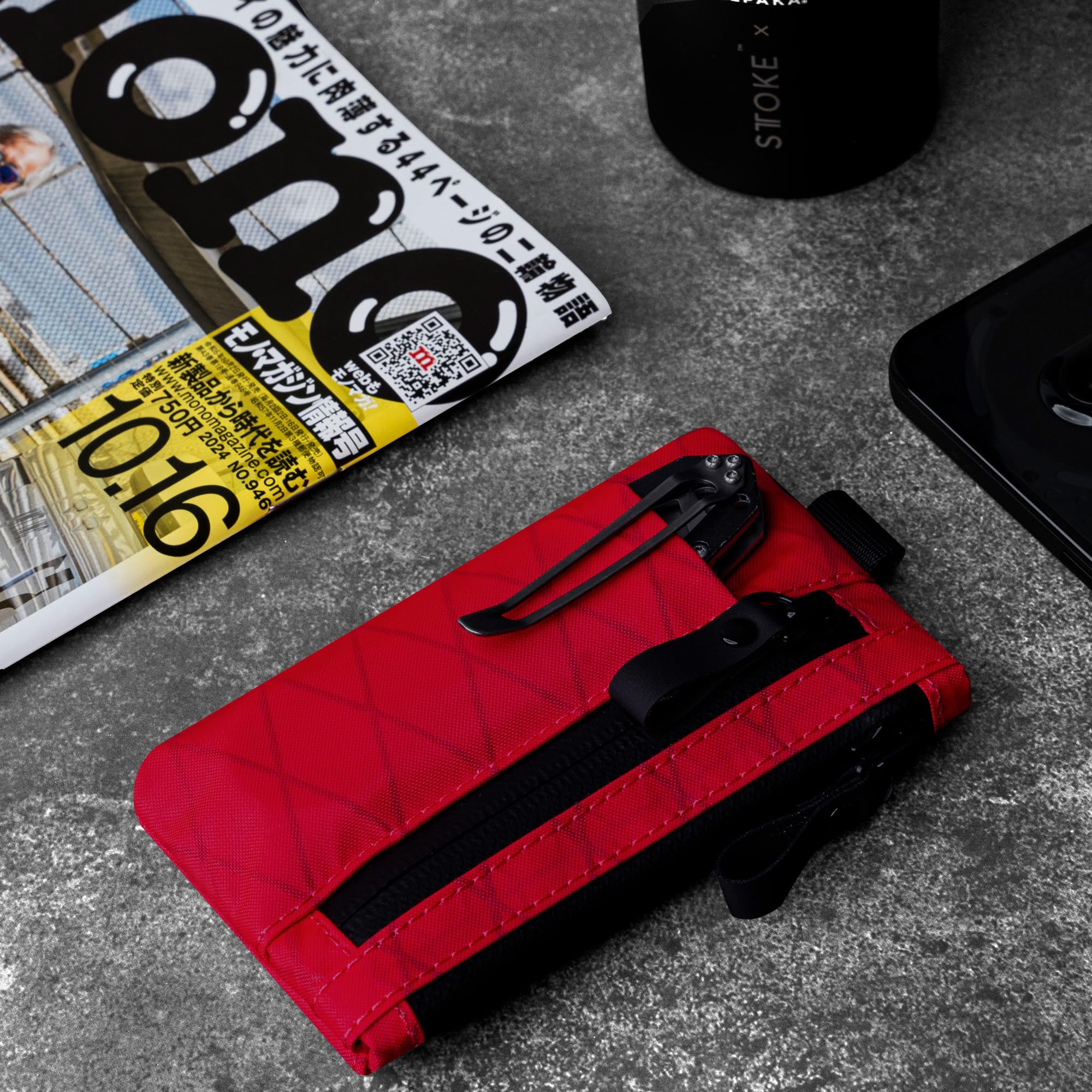 ALPAKA Zip Pouch Pro - Minimalist Zipper Wallet - with RFID Blocking ID Card Holder Wallet with Zipper for Men with Multi-tool Slot - Image 6