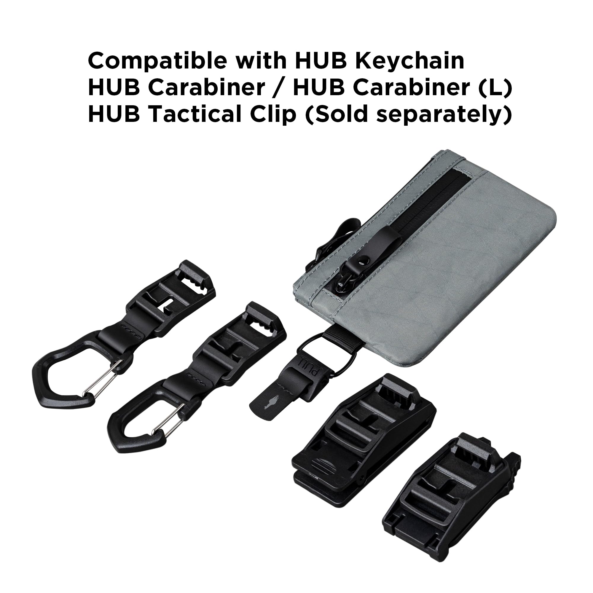 ALPAKA Zip Pouch Slate Grey X-Pac X21 - RFID-Blocking Small Cash and Card Zip Wallet with Carbon Neutral, Weatherproof Fabrics, EDC Pouch for Men Travel - Image 6