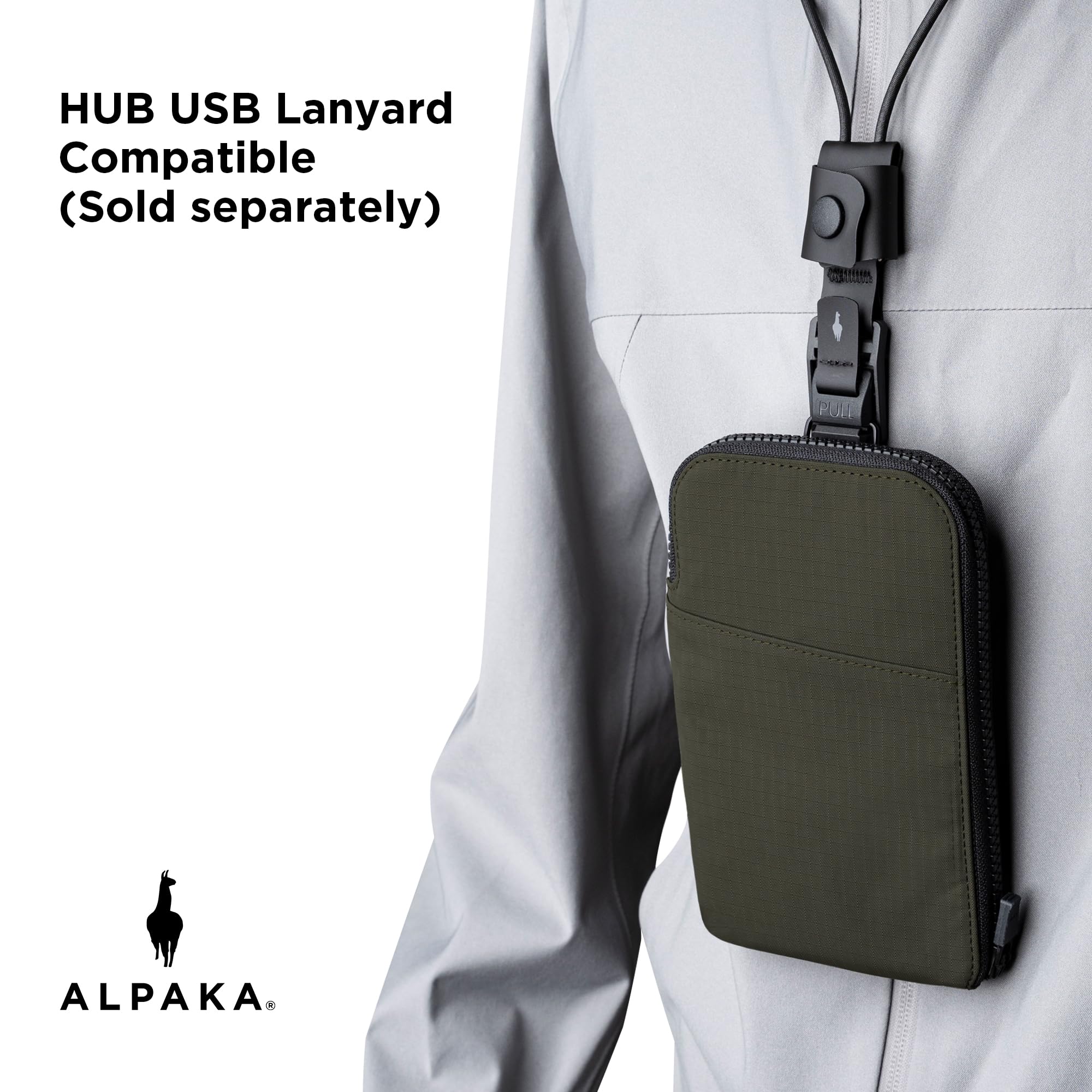 ALPAKA Zip Travel Wallet - Store Your Travel Accessories Efficiently - 3 Internal Pockets For Your Passport and More - 2 Card Slots - Made From Recycled and RFID-Protective Material - Image 8